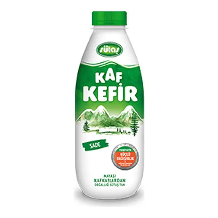 Sütaş Kaf Kefir Sade 1 L şişe ambalajı