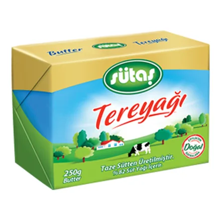 Sütaş Paket Tereyağı 250 g ambalajı
