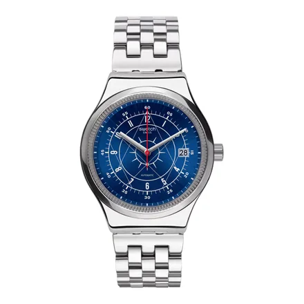 Swatch Sistem Boreal YIS401GC mavi kadranlı çelik otomatik saat