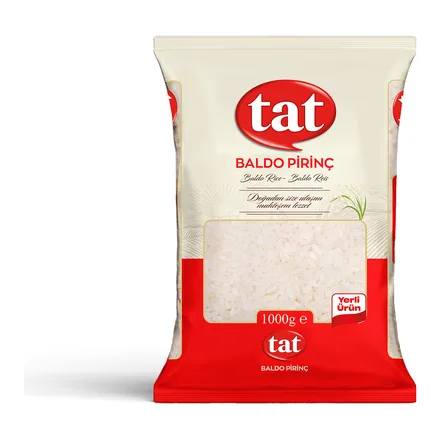 Tat Bakliyat Baldo Pirinç ambalajı