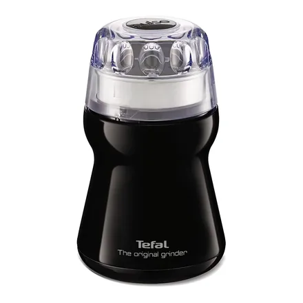 Tefal 1510001034 siyah kahve ve baharat öğütücü, şeffaf kapaklı