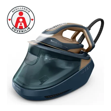 Tefal Pro Express Vision Max GV9920 buhar kazanlı ütü, yeşil gövde – üretici görseli