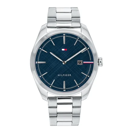 Tommy Hilfiger Theo TH1710426 lacivert kadranlı çelik bilezikli erkek kol saati