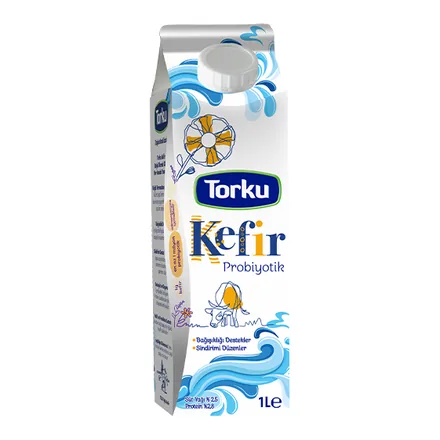 Torku Kefir 1 L karton kutu ambalajı