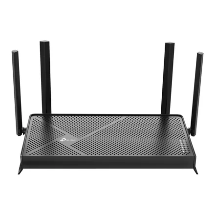TP-Link Archer BE230 siyah dört antenli Wi-Fi 7 router – üretici görseli