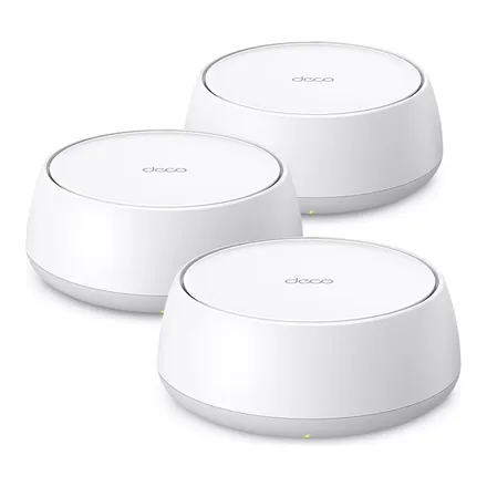 TP-Link Deco BE25 üç üniteli beyaz Wi-Fi 7 mesh sistemi – üretici görseli