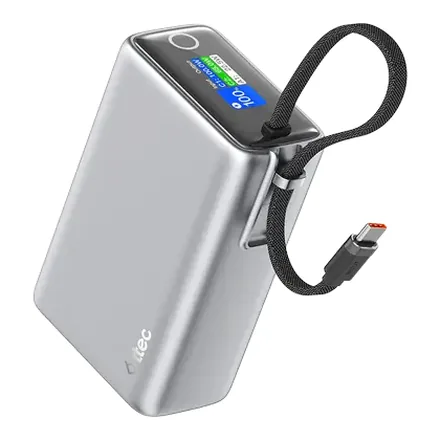 ttec ReCharger Pro Max TFT 25.000 mAh PD 100W dahili kablolu powerbank – üretici görseli