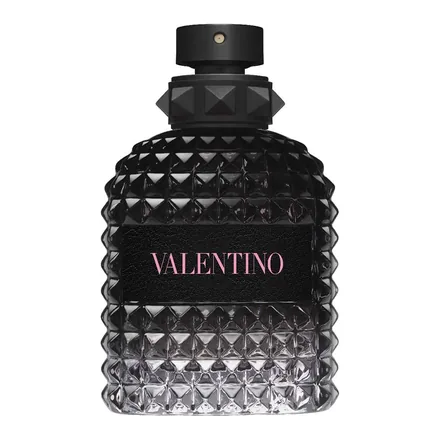 Valentino Born in Roma Uomo Eau de Toilette 100 ml siyah çivili erkek parfüm şişesi