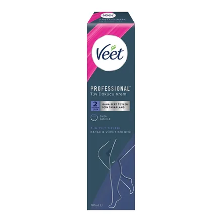 Veet Professional tüy dökücü krem 200 ml kutusu