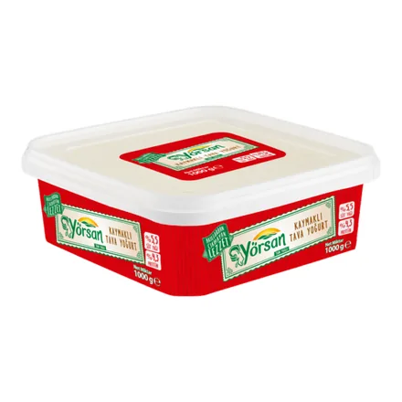 Yörsan Kaymaklı Tava Yoğurt 1 kg tava ambalajı