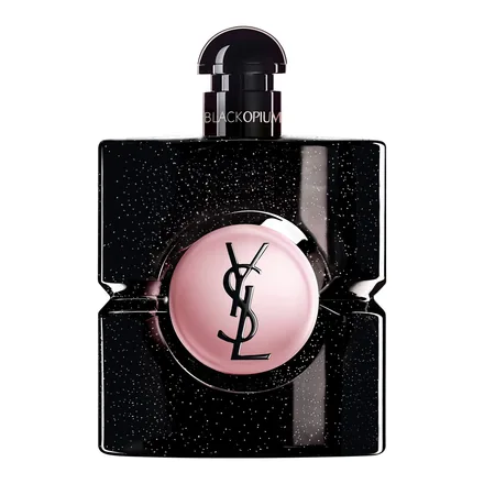 Yves Saint Laurent Black Opium Eau de Parfum 90 ml siyah parıltılı kadın parfüm şişesi
