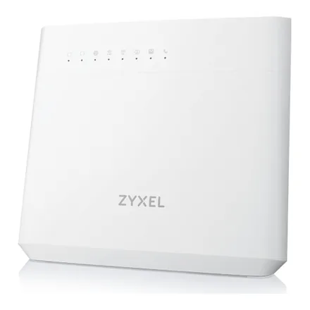 Zyxel VMG8825-T50K beyaz dikey VDSL modem – üretici görseli